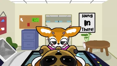 Tsunoda da una mamada furtiva debajo del escritorio en la oficina